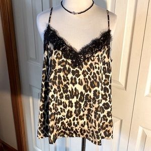 BP Camisole - Leopard Lacy Cami Top ~ Adjustable Straps ~ NWT!